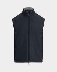 Reversible Knit-Woven Silk Vest