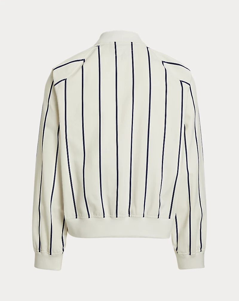 Langdon Striped Cotton-Cashmere Jacket
