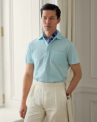 Custom Slim Fit Washed Piqué Polo Shirt