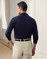 Linen-Cotton Piqué Polo Shirt