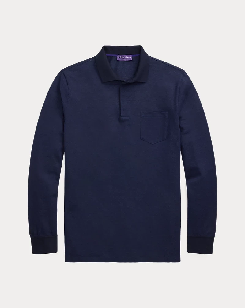 Linen-Cotton Piqué Polo Shirt