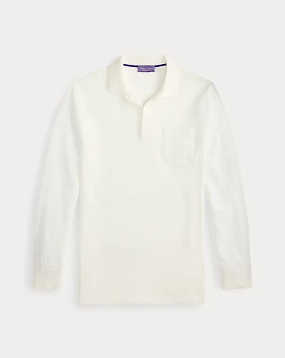 Linen-Cotton Piqué Polo Shirt