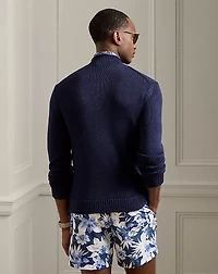 Linen-Silk Rollneck Sweater