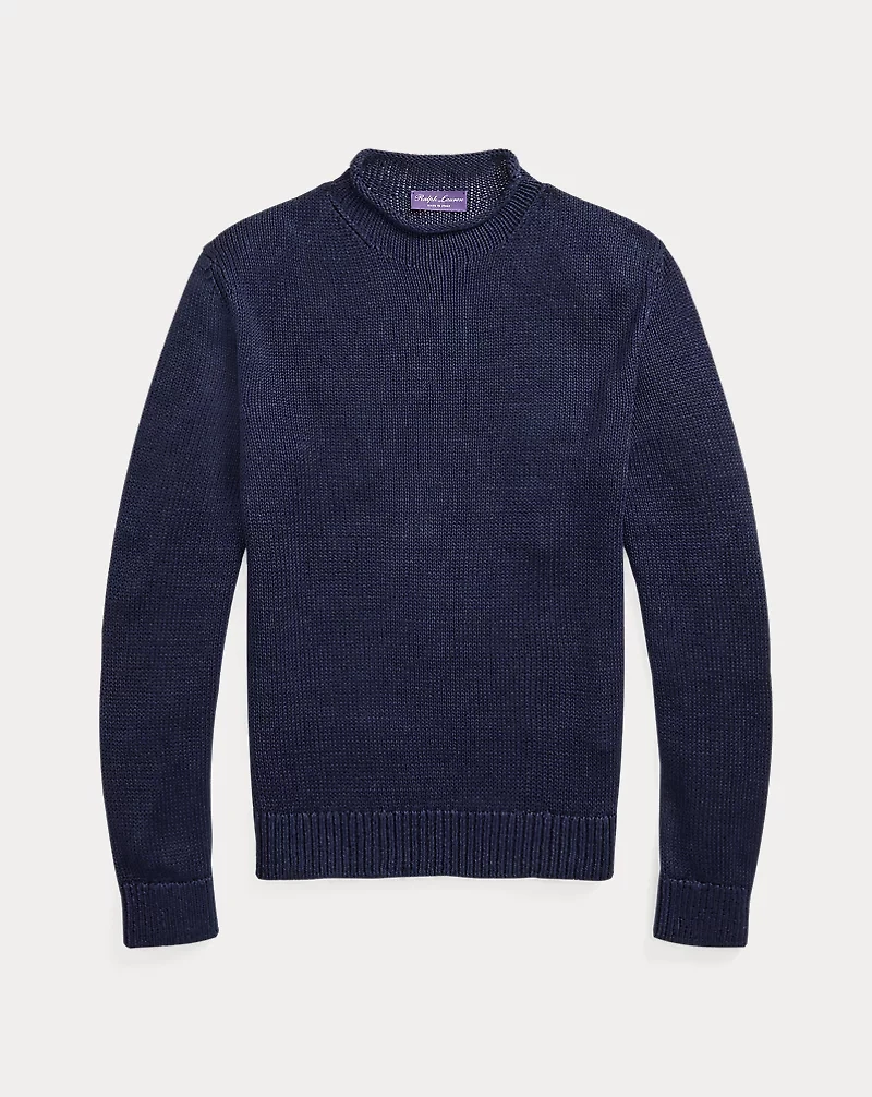 Linen-Silk Rollneck Sweater