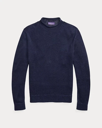 Linen-Silk Rollneck Sweater