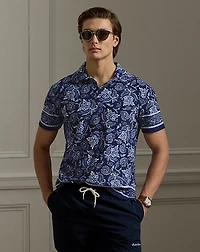 Paisley-Print Riviera Terry Polo Shirt