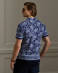 Paisley-Print Riviera Terry Polo Shirt