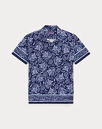 Paisley-Print Riviera Terry Polo Shirt