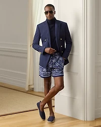 Paisley-Print Terry Short
