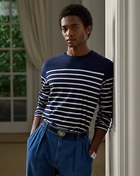 Striped Lisle Long-Sleeve T-Shirt 