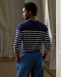 Striped Lisle Long-Sleeve T-Shirt 