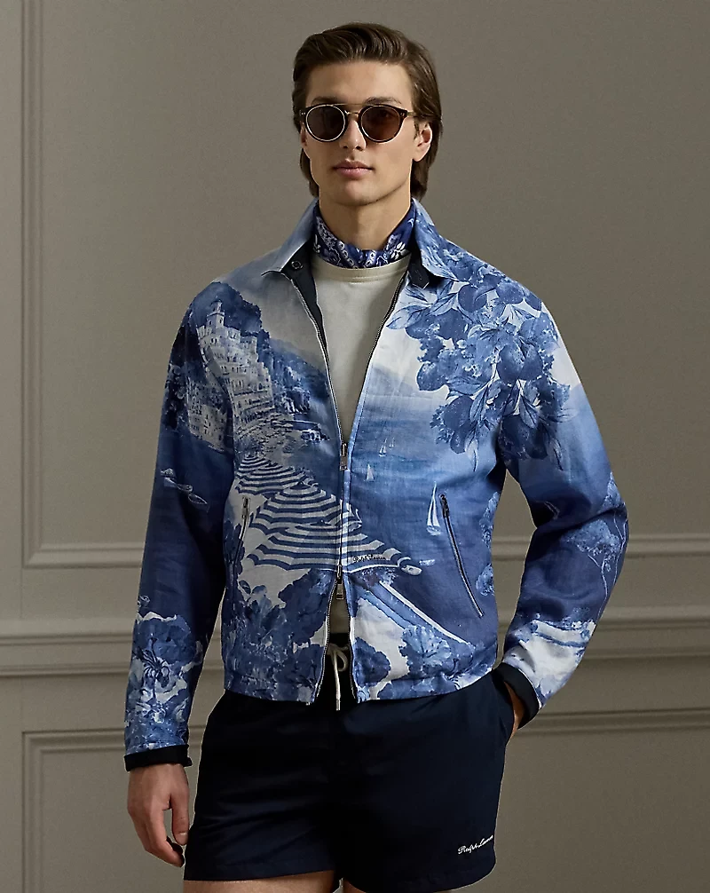 Channing Reversible Linen-Silk Jacket