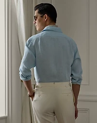 Basket-Weave Linen Shirt
