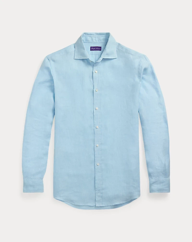 Basket-Weave Linen Shirt
