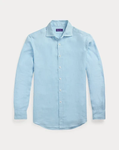 Basket-Weave Linen Shirt