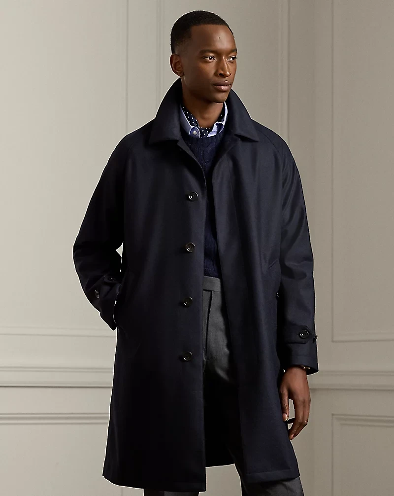 Waldridge Wool-Cashmere Walking Coat