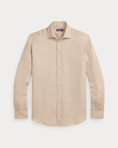 Tick-Weave Linen Shirt