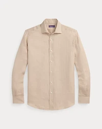 Tick-Weave Linen Shirt