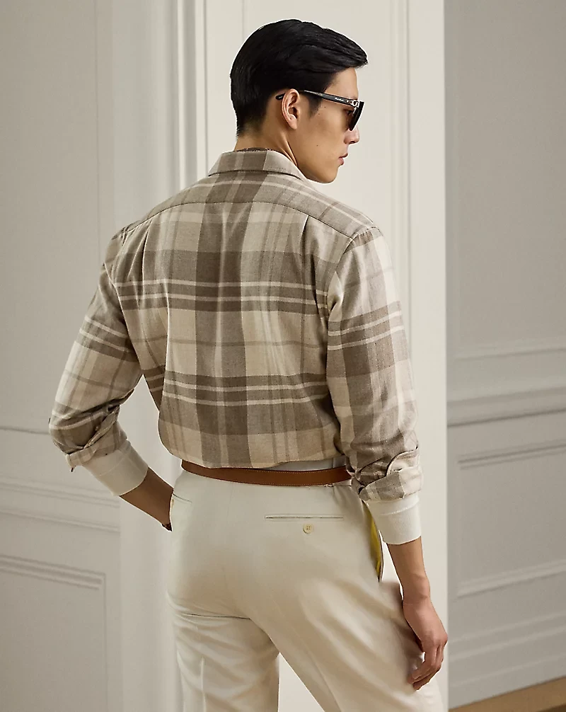Plaid Cashmere Shirt