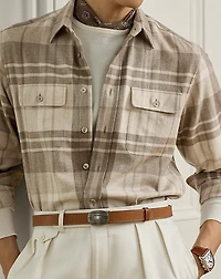 Plaid Cashmere Shirt