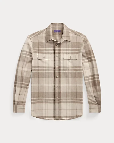 Plaid Cashmere Shirt