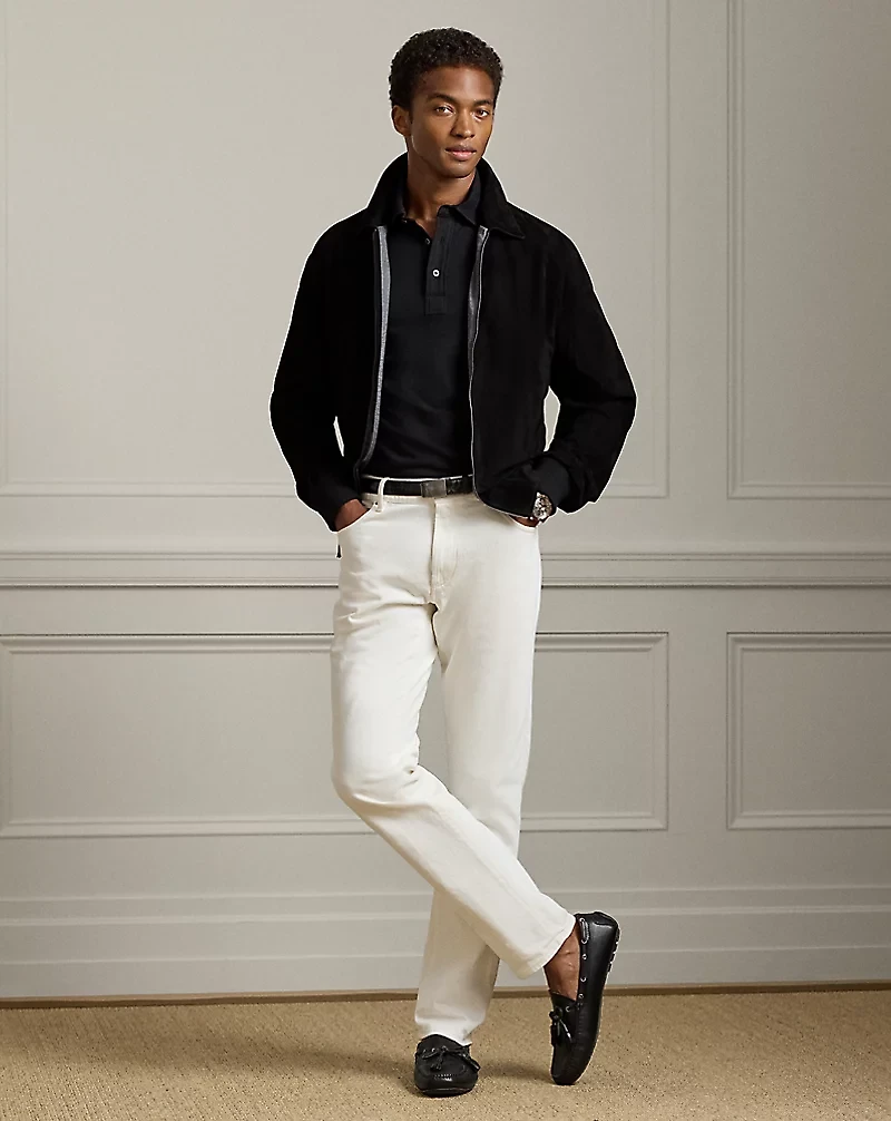 Cotton-Cashmere Piqué Polo Shirt
