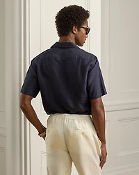 Silk-Linen Camp Shirt