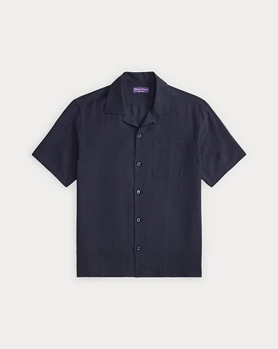 Silk-Linen Camp Shirt