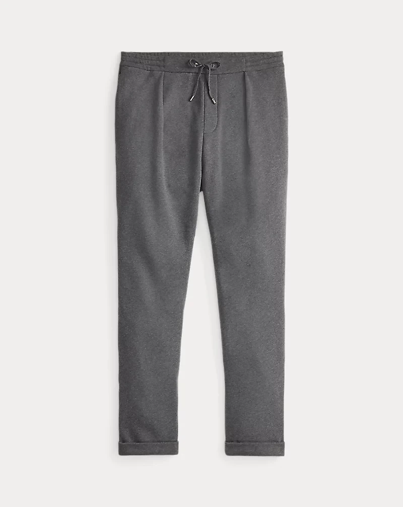Cotton-Cashmere Fleece Drawstring Pant