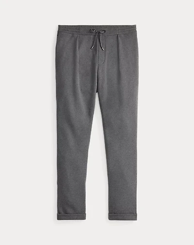 Cotton-Cashmere Fleece Drawstring Pant