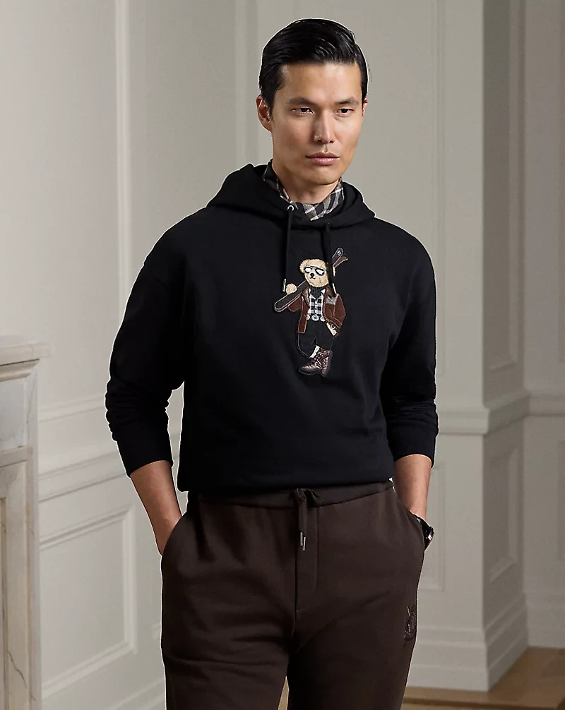 Polo Bear Cotton-Cashmere Fleece Hoodie