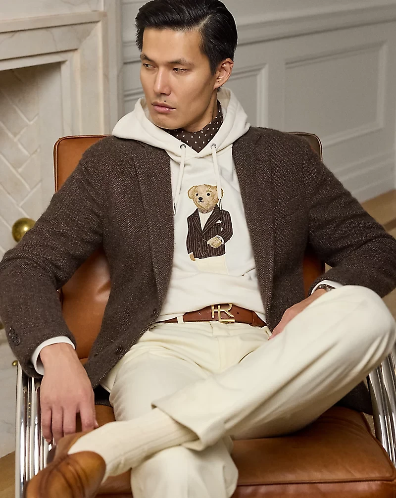 Polo Bear Cotton-Cashmere Fleece Hoodie
