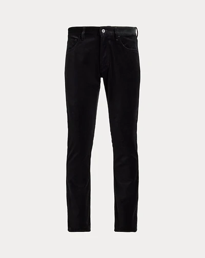Slim Fit Velvet Five-Pocket Pant