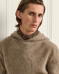 Cashmere-Wool Hooded Sweater