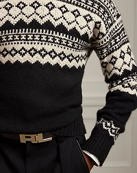Fair Isle Cashmere Crewneck Sweater