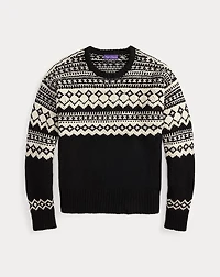 Fair Isle Cashmere Crewneck Sweater