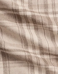 Plaid Wool-Silk-Cashmere Shirt
