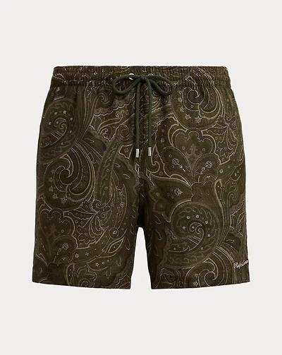 4.5-Inch Amalfi Paisley Linen Swim Trunk