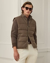 Whitwell Wool-Blend Tweed Down Vest