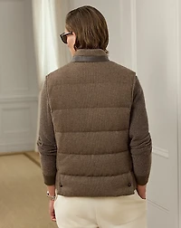 Whitwell Wool-Blend Tweed Down Vest