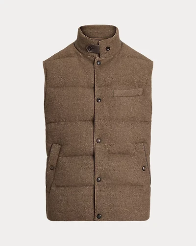 Whitwell Wool-Blend Tweed Down Vest