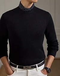 Silk-Linen Crewneck Sweater