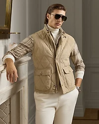 Carleton Quilted Suede Vest