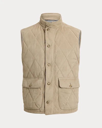Carleton Quilted Suede Vest