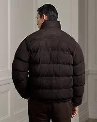 Emerson Quilted Suede Down Jacket
