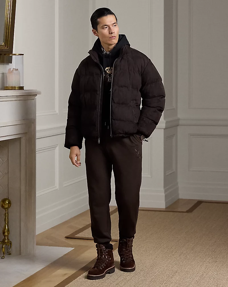 Cotton-Cashmere Fleece Jogger Pant
