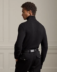 Embroidered Cashmere Turtleneck Sweater