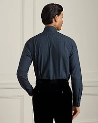 Micro-Plaid Poplin Shirt