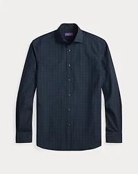 Micro-Plaid Poplin Shirt
