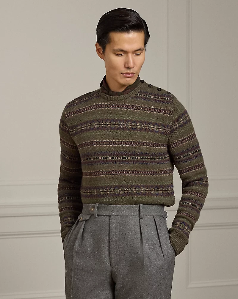Fair Isle Cashmere-Wool Sweater